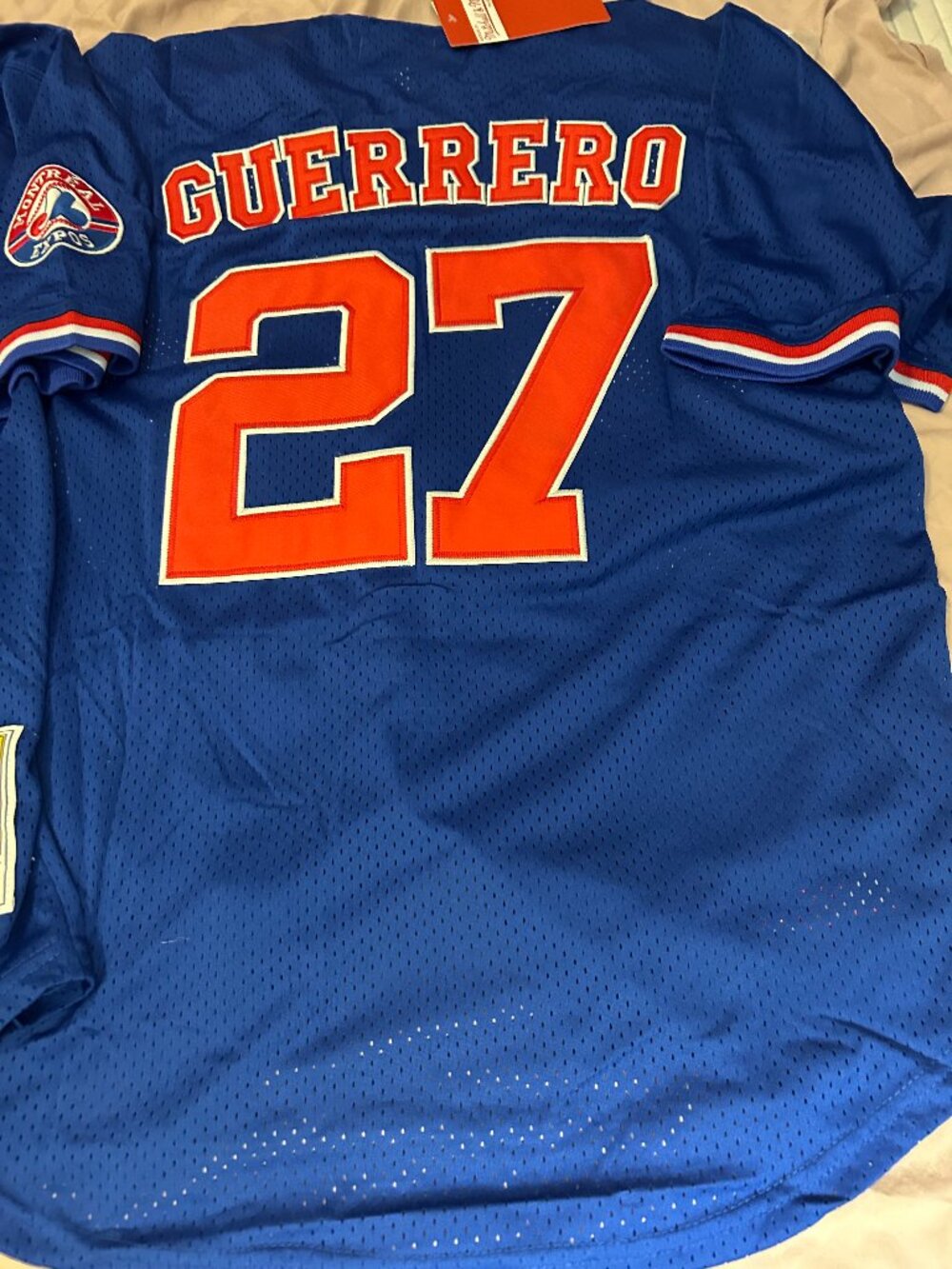 1990s MONTREAL EXPOS VLADIMIR GUERRERO Men's JERSEY M,L,XL,2X by Mitchell & Ness - Picture 4 of 6